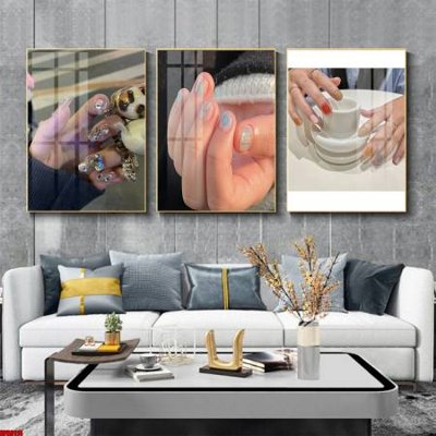 File tranh gốc File tranh nail , tranh trang trí quán nail móng SPA3114 chủ đề hiện đại