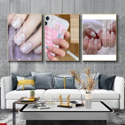 File gốc File tranh nail , tranh trang trí quán nail móng SPA3135 (cho in 3D) độc đáo