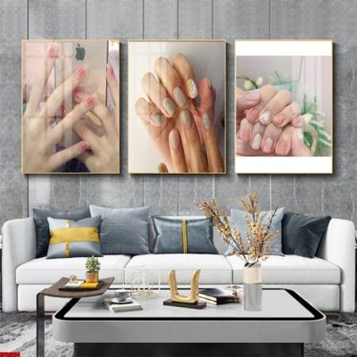 Tải file File tranh nail , tranh trang trí quán nail móng SPA3204 (ảnh gốc) in gạch 3D