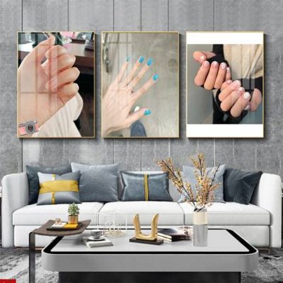File gốc File tranh nail , tranh trang trí quán nail móng SPA3206 (trang trí) phòng ngủ