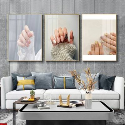 File ảnh File tranh nail , tranh trang trí quán nail móng SPA3223 (gốc) in biển hiệu