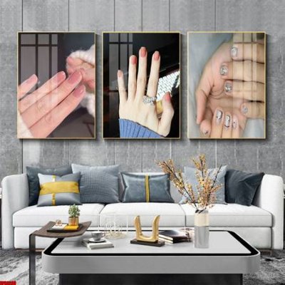 File gốc File tranh nail , tranh trang trí quán nail móng SPA3290 (PNG) nền trong suốt