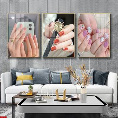 File gốc File tranh nail , tranh trang trí quán nail móng SPA3298 (vector) cho in ấn