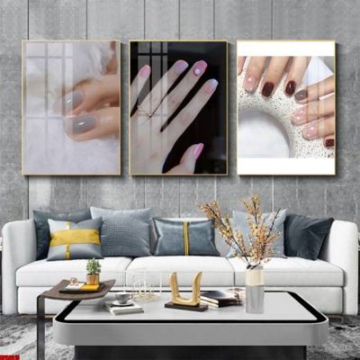 File tranh ảnh gốc File tranh nail , tranh trang trí quán nail móng SPA3315 dùng cho in khổ lớn