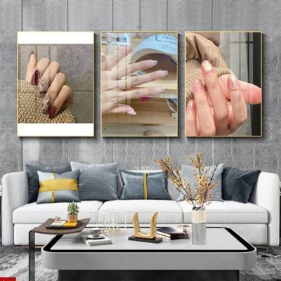 File tranh in trần 3D File tranh nail , tranh trang trí quán nail móng SPA3356 (ảnh gốc)