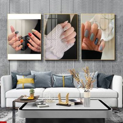 File gốc File tranh nail , tranh trang trí quán nail móng SPA3374 (chuẩn CMYK) cho nhà in