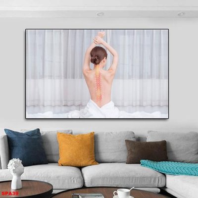 File PSD File tranh trang trí spa SPA39 (bản gốc) dễ dàng edit