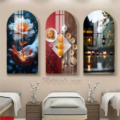 Download file tranh PSD File tranh vòm spa kiểu mới SPA5503 để chỉnh sửa