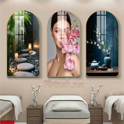 File gốc File tranh vòm spa kiểu mới SPA5506 (AI/EPS) cho in ấn