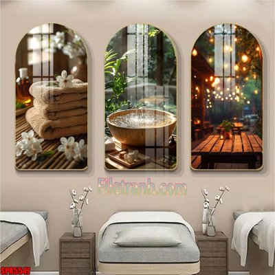 File tranh File tranh vòm spa kiểu mới SPA5547 (ảnh gốc) in trần xuyên sáng