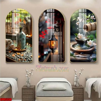 File gốc File tranh vòm spa kiểu mới SPA5550 (in 3D) nghệ thuật
