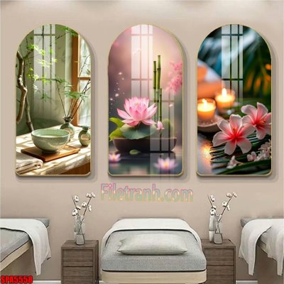 File in trần File tranh vòm spa kiểu mới SPA5558 (bản gốc) hoa văn
