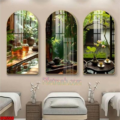 File tranh File tranh vòm spa kiểu mới SPA5560 (file gốc) chuẩn màu in