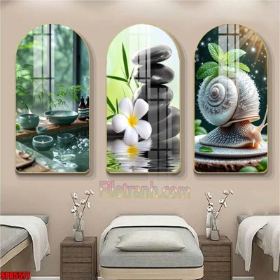 File gốc File tranh vòm spa kiểu mới SPA5577 (in ấn) không giới hạn