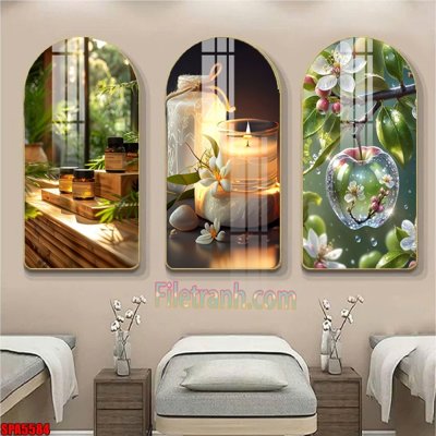 File gốc File tranh vòm spa kiểu mới SPA5584 (in tráng gương) nghệ thuật