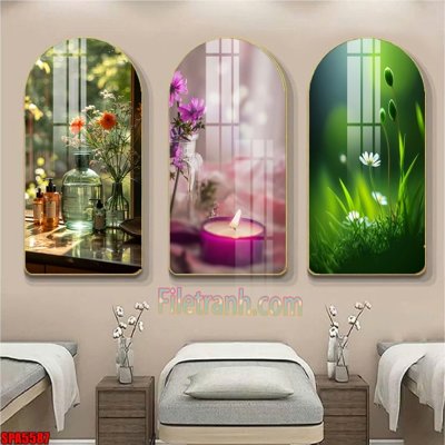 File in trần File tranh vòm spa kiểu mới SPA5587 (bản gốc) mây trời