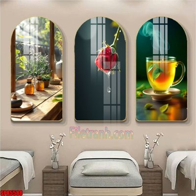 File gốc File tranh vòm spa kiểu mới SPA5588 (chuẩn màu) cho in offset