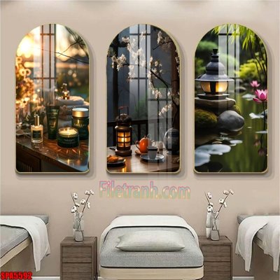 File PSD File tranh vòm spa kiểu mới SPA5592 (bản gốc) chất lượng nhất