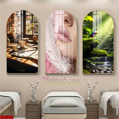 Tải file File tranh vòm spa kiểu mới SPA5602 (gốc) làm tranh treo tường