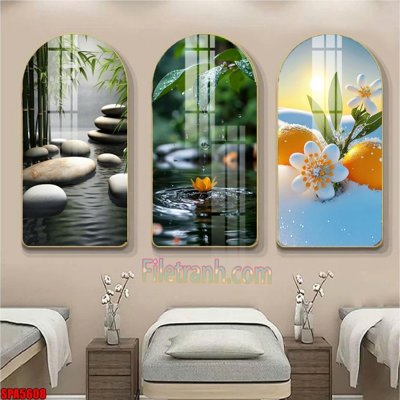 File gốc File tranh vòm spa kiểu mới SPA5608 (dành cho trang trí nội thất)