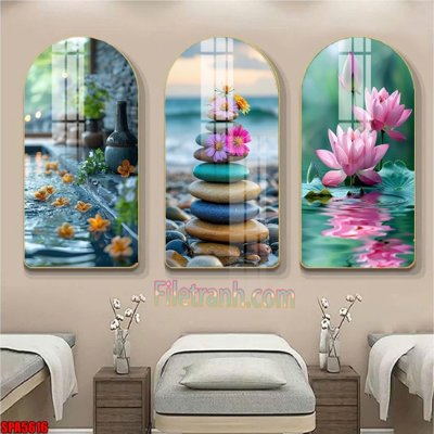 Download file gốc File tranh vòm spa kiểu mới SPA5616 (in lụa) cao cấp