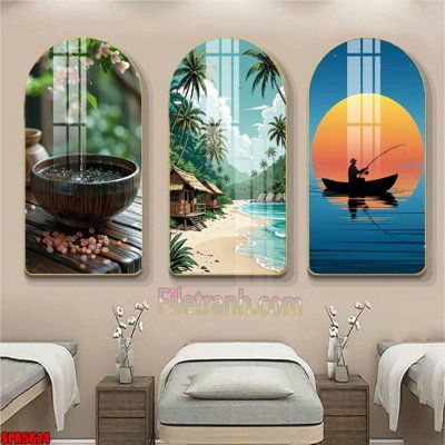 File ảnh File tranh vòm spa kiểu mới SPA5624 (gốc) in quảng cáo ngoài trời