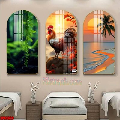 File PSD File tranh vòm spa kiểu mới SPA5629 (bản gốc) dễ dàng edit