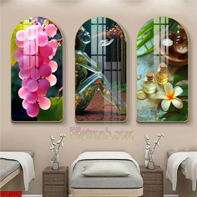 Download file File tranh vòm spa kiểu mới SPA5637 (gốc) in mica đèn LED