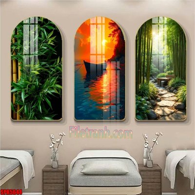 File gốc File tranh vòm spa kiểu mới SPA5644 (PNG) không nền chất lượng