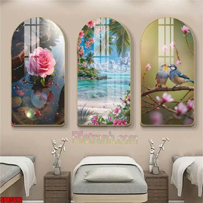 Tải về hình ảnh gốc File tranh vòm spa kiểu mới SPA5672 sắc nét