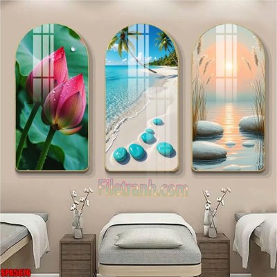 Mua file gốc File tranh vòm spa kiểu mới SPA5676 (in ấn) tại Filetranh.com