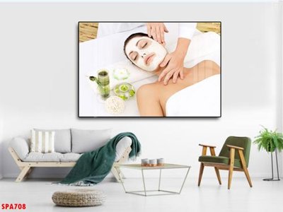 File gốc Tranh trang trí Spa SPA708 (in tráng gương) ốp tường