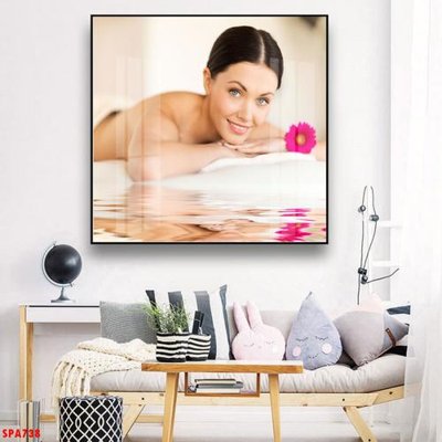 Ảnh gốc Tranh trang trí Spa SPA738 (nét căng) in mica
