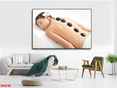 File gốc Tranh trang trí Spa SPA740 (in lụa) tranh phong thủy