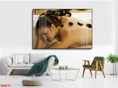 File PSD Tranh trang trí Spa SPA771 (gốc) nhiều lớp (multi-layer)