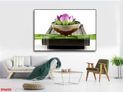 Tải file gốc in lụa Tranh trang trí Spa SPA820 siêu nét