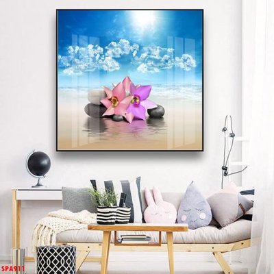 File in trần Tranh trang trí Spa SPA911 (bản gốc) đại dương