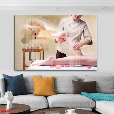 File in trần File tranh trang trí spa SPA92 (file gốc) hoa văn 3D