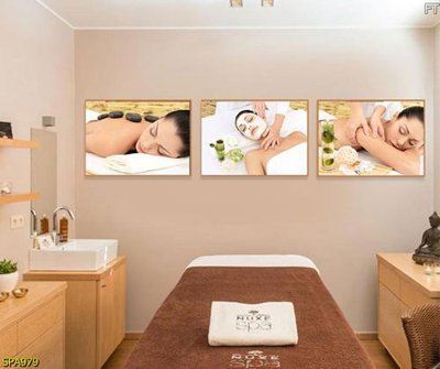 Ảnh gốc Tranh trang trí Spa SPA979 (độ nét cao) in tráng gương