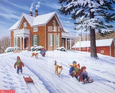 File tranh Tranh sơn dầu phương tây tổng hợp STS10031 (bản gốc) in lụa 5D