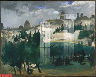 File in trần Tranh sơn dầu phương tây tổng hợp STS10077 (bản gốc) phong cảnh