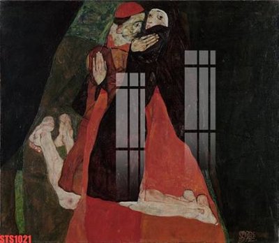 Ảnh gốc Tranh sơn dầu phương tây tổng hợp STS1021 (nét căng) in mica