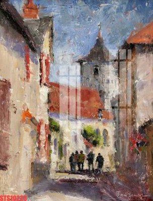 File gốc Tranh sơn dầu phương tây tổng hợp STS10223 (in lụa) trang trí tường