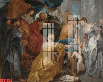 File gốc in tráng gương Tranh sơn dầu phương tây tổng hợp STS1056 chi tiết