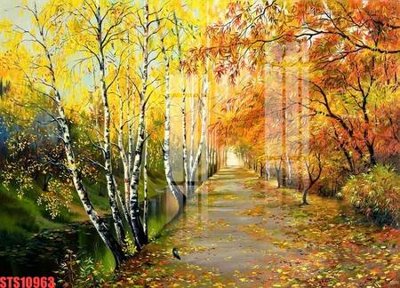 Ảnh gốc file in lụa Tranh sơn dầu phương tây tổng hợp STS10963 chi tiết