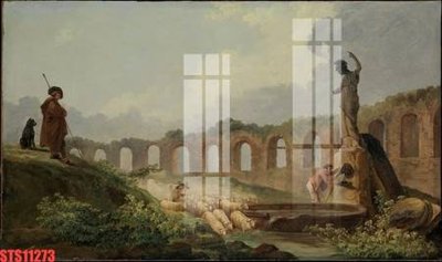 File gốc Tranh sơn dầu phương tây tổng hợp STS11273 (vector) cho in ấn