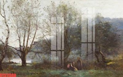 File tranh Tranh sơn dầu phương tây tổng hợp STS11388 (ảnh gốc) in trần nhà