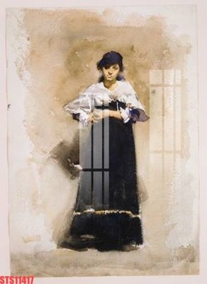 Ảnh gốc Tranh sơn dầu phương tây tổng hợp STS11417 (nét căng) in mica