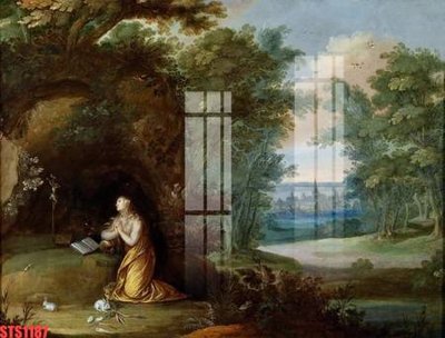 File tranh Tranh sơn dầu phương tây tổng hợp STS1187 (bản gốc) in lụa dán tường