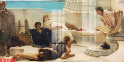 File gốc Tranh sơn dầu phương tây tổng hợp STS11973 (cho in 3D) độc đáo